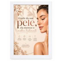Quadro para Salão" Cuide da sua pele,ela merece o melhor ." Quadro para Salão" Cuide da sua pele,ela merece o melhor ."