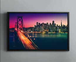 Quadro Para Salas Cidade São Francisco California Tela Canvas Premium