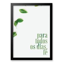 Quadro Para Todos Os Dias Fé 24X18Cm - Com Vidro