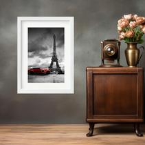 Quadro Paris Carro Vermelho - 60x48cm