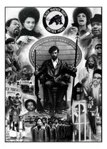 Quadro Partido Dos Panteras Negras Arte 42x29cm