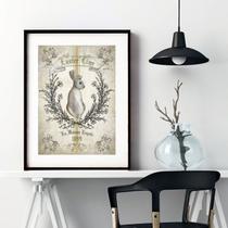 Quadro Páscoa Vintage - 60x48cm