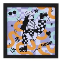 Quadro patins 25 cm x 25 cm ollie