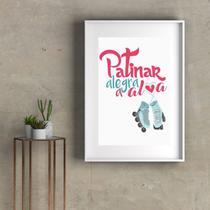 Quadro Patins Frase - 60x48cm