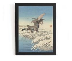 Quadro Patos Voando Acima Da Neve De Ohara Koson 1900-1945 Quadro Patos Voando Acima Da Neve De Ohara Koson 1900-1945