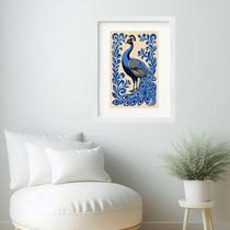 Quadro Pavão ul - 60X48Cm