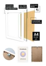 Quadro Persistência/Força com Vidro e Moldura Tam:A4 Quadro Persistência/Força com Vidro e Moldura Tam:A4