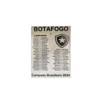 Quadro Personalizado Botafogo Campeão Brasileirão 2024 3D Quadro Personalizado Botafogo Campeão Brasileirão 2024 3D