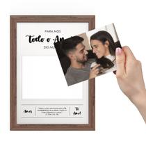 Quadro Personalizável em MDF A4 Para Nós Todo o Amor do Mundo”