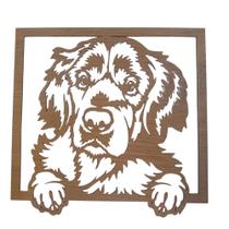 Quadro Pet Mandala Golden Retriever Mdf 31x30