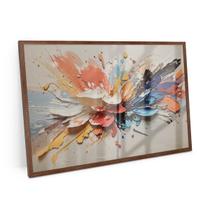 Quadro Pétalas De Tinta Moderno Para Quarto Pequeno 60x40 Cm - Bimper Quadros Quadro Pétalas De Tinta Moderno Para Quarto Pequeno 60x40 Cm - Bimper Quadros