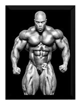 Quadro Phil Heath Decoração Academia Poster Moldurado Quadro Phil Heath Decoração Academia Poster Moldurado