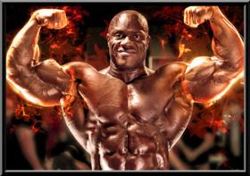 Quadro Phil Heath Fisiculturista Academia Gym 42x29cm Quadro Phil Heath Fisiculturista Academia Gym 42x29cm