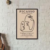 Quadro Picasso - Everything You Imagine Is Real 45x34cm - com vidro