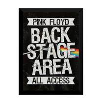 Quadro Pink Floyd Backstage Poster Moldurado Quadro Pink Floyd Backstage Poster Moldurado
