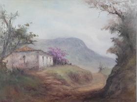 Quadro Pintado a Mão Óleo Sobre Tela Artista Plástico Pianura Quadro Pintado a Mão Óleo Sobre Tela Artista Plástico Pianura