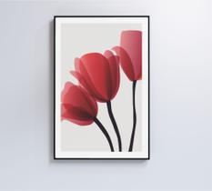 Quadro pintura 3 rosas