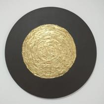 Quadro Pintura em Tela Ouro do Deserto - Redonda - 60 Cm. de Diâmetro Sem Moldura Quadro Pintura em Tela Ouro do Deserto - Redonda - 60 Cm. de Diâmetro Sem Moldura