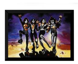 Quadro Pintura Ken Kelly Ilustrativo Banda Kiss Grande 42x29