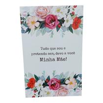 Quadro Placa Decorativa 20x30 TUDO QUE SOU DEVO MINHA MAE