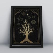 Quadro Placa Decorativa algemas e correntes dourada Quadro Placa Decorativa algemas e correntes dourada