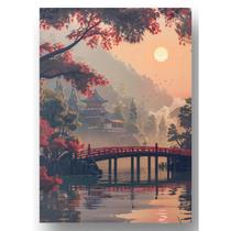 Quadro Placa Decorativa Aluminio 20x28 Desenhos Orientais