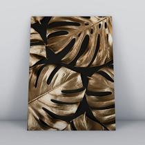 Quadro Placa Decorativa flor de lotus e fases da lua dourada Quadro Placa Decorativa flor de lotus e fases da lua dourada