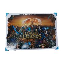 Quadro Placa Decorativa Gamer Jogo LOL League of Legends Presentes Nerd Decoração Geek