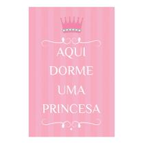 Quadro placa decorativa infantil princes