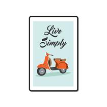 Quadro Placa Decorativa - Live Simply