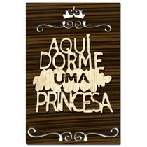 Quadro Placa Decorativa Madeira MDF - Uma Princesa
