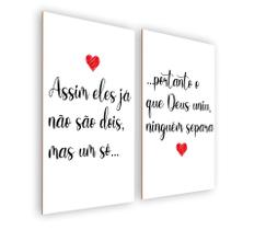 Quadro/Placa Decorativa MDF 20x28xm s/ Moldura Tema Namorados