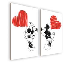 Quadro/Placa Decorativa MDF 20x28xm s/ Moldura Tema Namorados