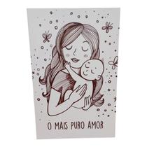 Quadro Placa Decorativa mdf 20x30 O mais PURO AMOR