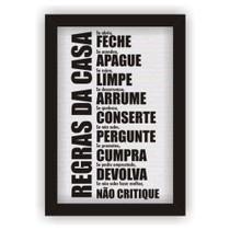 Quadro Placa Decorativa Mdf Regras Da Casa Com Moldura Quadro Placa Decorativa Mdf Regras Da Casa Com Moldura