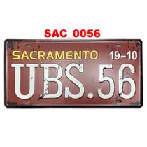 Quadro placa decorativa metal cidades sacramento california Quadro placa decorativa metal cidades sacramento california