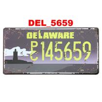 Quadro placa decorativa metal estados unidos delaware usa Quadro placa decorativa metal estados unidos delaware usa