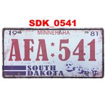 Quadro placa decorativa metal estados unidos minnehaha