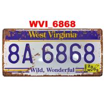 Quadro placa decorativa metal estados unidos west virginia Quadro placa decorativa metal estados unidos west virginia