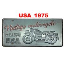 Quadro placa decorativa metal vintage estradas viagem motos Quadro placa decorativa metal vintage estradas viagem motos