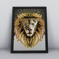 Quadro Placa Decorativa mulher com colar dourado