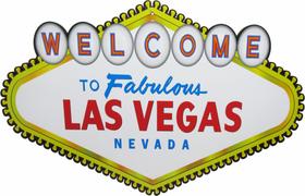 Quadro Placa Decorativa Parede Recorte Welcome Las Vegas Mdf