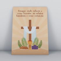 Quadro Placa Decorativa Religião Cristã 009 Religiao-009-M2