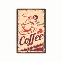 Quadro Placa Decorativa Retro Coffee Ferrugem Quadro Placa Decorativa Retro Coffee Ferrugem