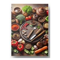 Quadro Placa Decorativo Em Metal 20x28 Alimentos Temperos Quadro Placa Decorativo Em Metal 20x28 Alimentos Temperos