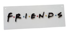 Quadro Placa Friends Logo Em Relevo, Decoração 60cm