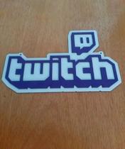 Quadro Placa Twitch Logo Em Relevo, Decoração Gamer