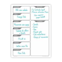 Quadro Planejamento Mensal 3 Canetas Suporte Branco 67 x 50 cm