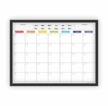 Quadro Planejamento Mensal Planner Com Moldura 04 - Micro Oficina