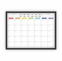 Quadro Planejamento Mensal Planner Com Moldura 04